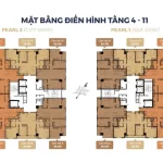 Thiết kế căn hộ chung cư Pearl Residence BRG Cửa Lò