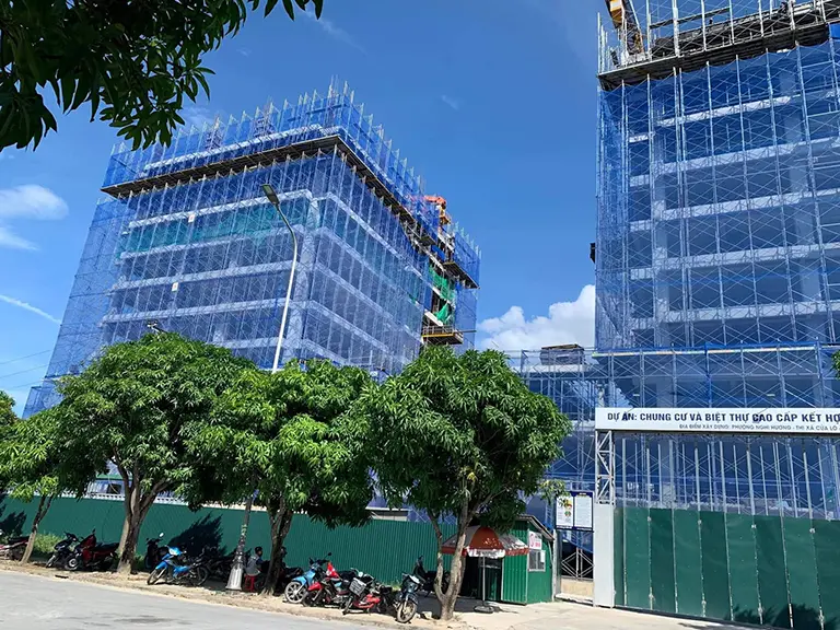 Tiến độ thi công dự án chung cư Pearl Residence BRG Cửa Lò